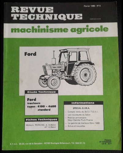 Revue technique tracteur ford - revue,