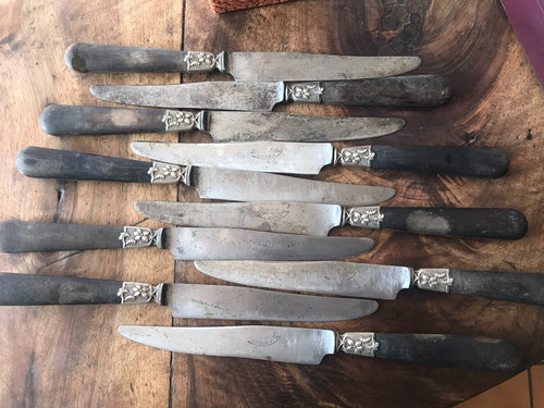 Dix couteaux table anciens - de,