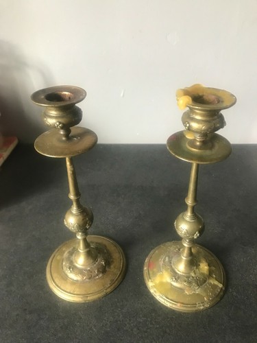 Paire bougeoir bronze - paire, de