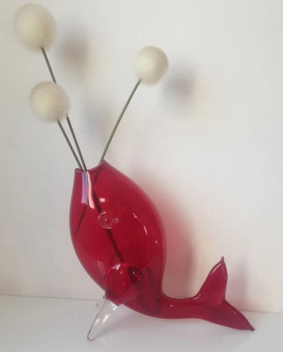 Vase verre zoomorphe - vase, sculpture