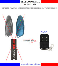 TELECOMMANDE COPIEUSE MULTIFREQUENCE APERTO TX2 4014 4020 4025 434 868.80 Mhz