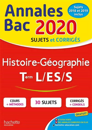 Annales bac 2020 histoire géo - annales,