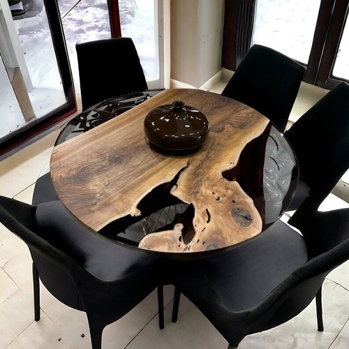 Table ronde résine époxy - ronde,