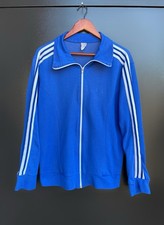 Veste de survêtement vintage adidas Originals | fermeture éclair en trèfle bl...