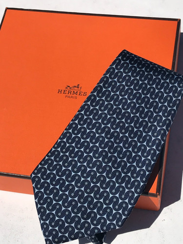 Cravate hermès soie - hermès, en