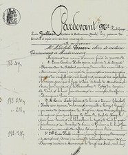 1878 Vente maison  GINDRAS Mandeure KREBS MONTANDON Du CHÂTELARD Montreux Suisse