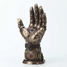 10 Inch Steampunk Gauntlet of Goodwill Resin Sculpture Cold Cast Bronze Finish