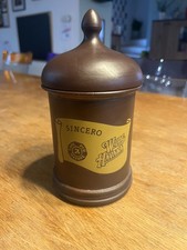 Ancien Pot A Tabac Publicitaire De Marque Wilde Havana Cuba Cigares En Céramique