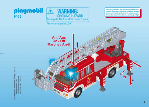 Playmobil 9463 camion - camion, pompier