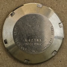 Seiko Urika Jemis 5021-0140 Tapa Case Back Cover Acier Inoxydable Japon