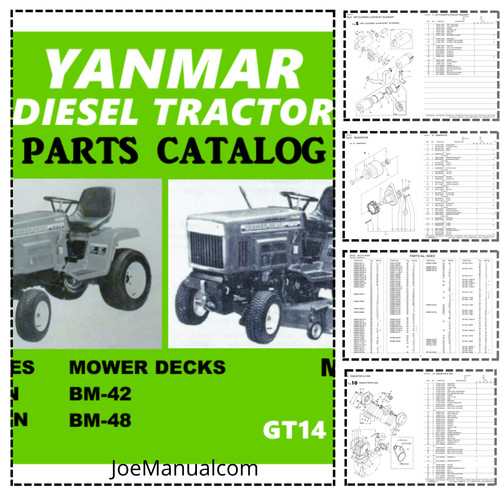 Yanmar ym12 ym14 gt14 tractors - yanmar,