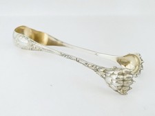 Belle pince à sucre en argent massif sterling - griffes de lion - 950/1000