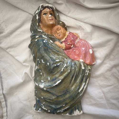 Relief mural vierge - marie, &