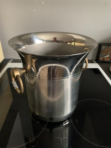 Seau champagne acier - à, en