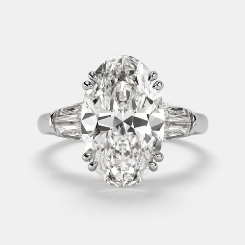 5ct oval lab grown diamond - 5ct,