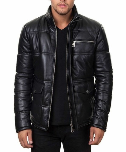 Veste cuir biker slim - cuir, fit