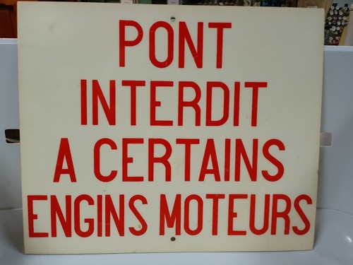 Sncf plaque plastique pont - plastique, "pont
