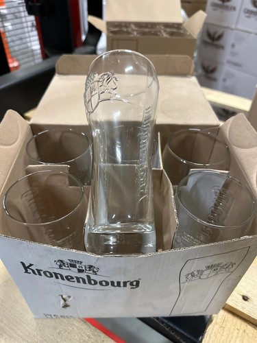 Verres kronenbourg moulé 25 - 6,