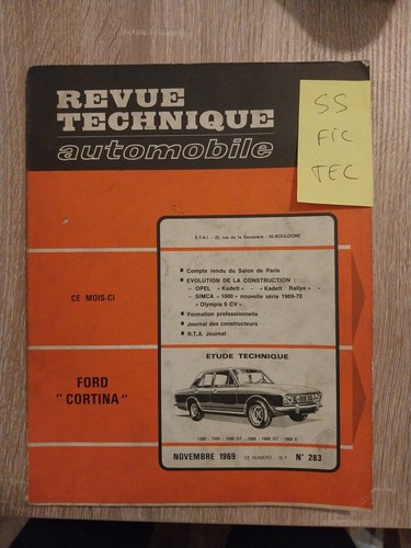 Revue technique ford cortina - technique,