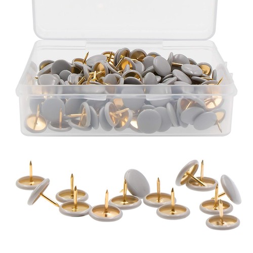 200 pcs thumb tacks gray - 200,
