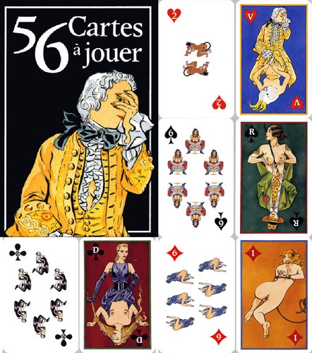 Jeu cartes érotiques - 54,
