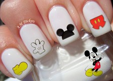 Mickey mouse nail art - mouse,