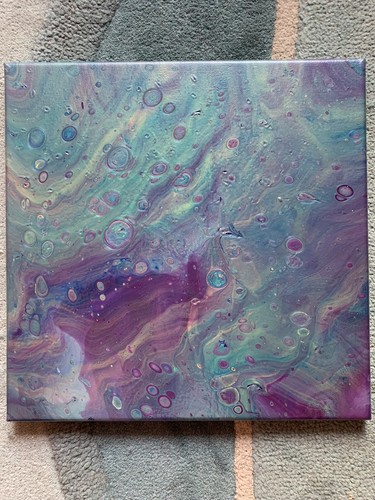 Acrylic poured fluid art - poured/fluid,