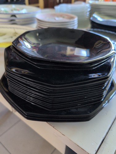 Lot assiettes arcoroc noir - arcoroc,