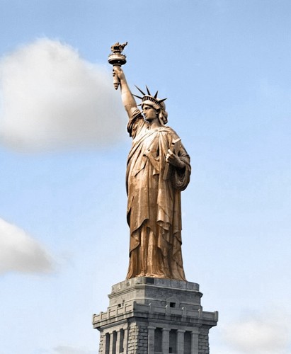Statue liberty manhattan - statue, of