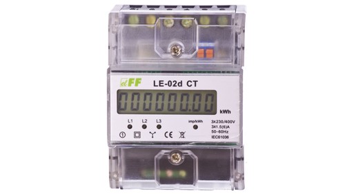 Compteur électrique triphasé