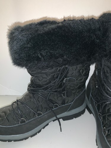 Women bearpaw black faux - faux, fur