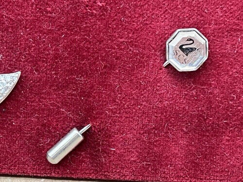Broche swarovski en - 5, cm.