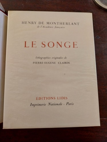Henry montherlant songe - henry,
