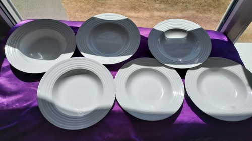 Assiettes creuses porcelaine - 6,