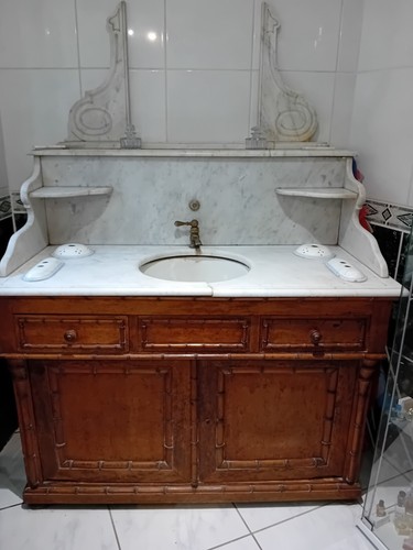 Meuble barbier ancien - de,