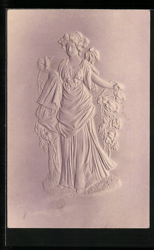 Carte postale gaufrée - , jeune