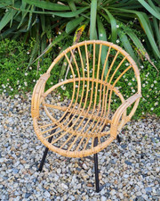 Ancien petit fauteuil - fauteuil, rotin