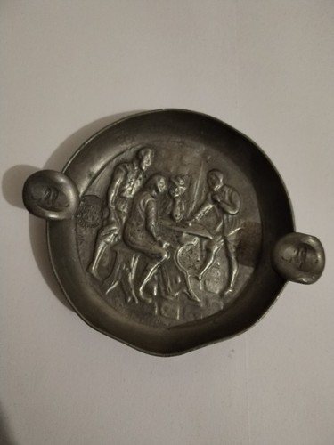 Ancien cendrier étain - en,