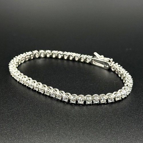 Bracelet tennis couleur - , argent