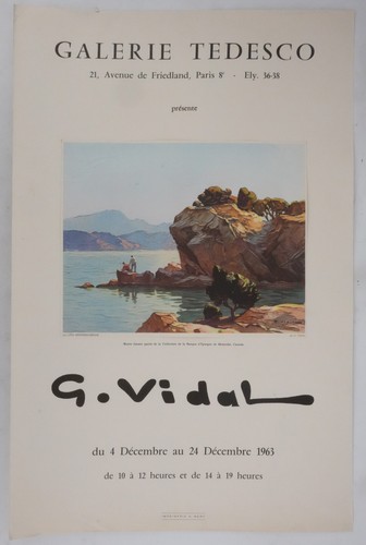 Affiche art vidal - [affiche, g.