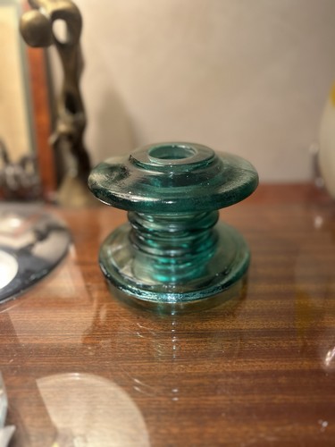 Ancien isolateur edf verre - ancien, en