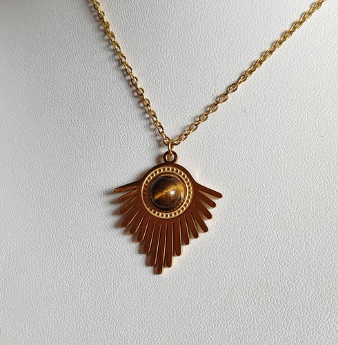 Collier pendentif doré
