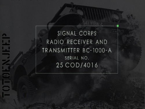Plate plaque radio ww2 - plaque,
