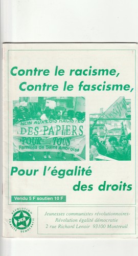 Contre racisme le - contre,