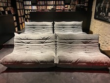 PETITES BANQUETTES TOGO LIGNE ROSET NEUF JAMAIS UTILISE, ALCANTARA CHIC. FACTURE