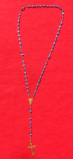 Chapelet Ancien Neuf :  En Perles de Verre Bleue !