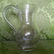 Pichet à cidre en verre XVIIIè Normandie Haut 21 cm