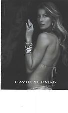 PUBLICITE 2012  DAVID YURMAN bijoux joaillerie par GISELE BUNDSCHEN