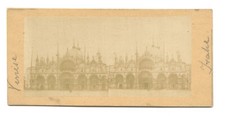 PHOTO STEREO ITALIE VENISE Palais des Doges place Saint-Marc FOTO STEREOSCOPICA
