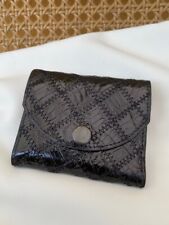 Porte monnaie / porte cartes cuir de crocodile brillant patchwork